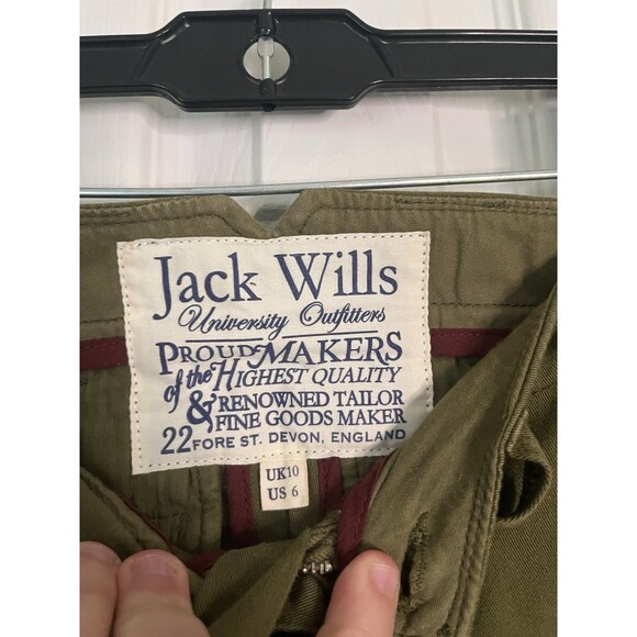Jack Wills Olive Green Skinny Khakis Some Size 6 - Picture 4 of 6